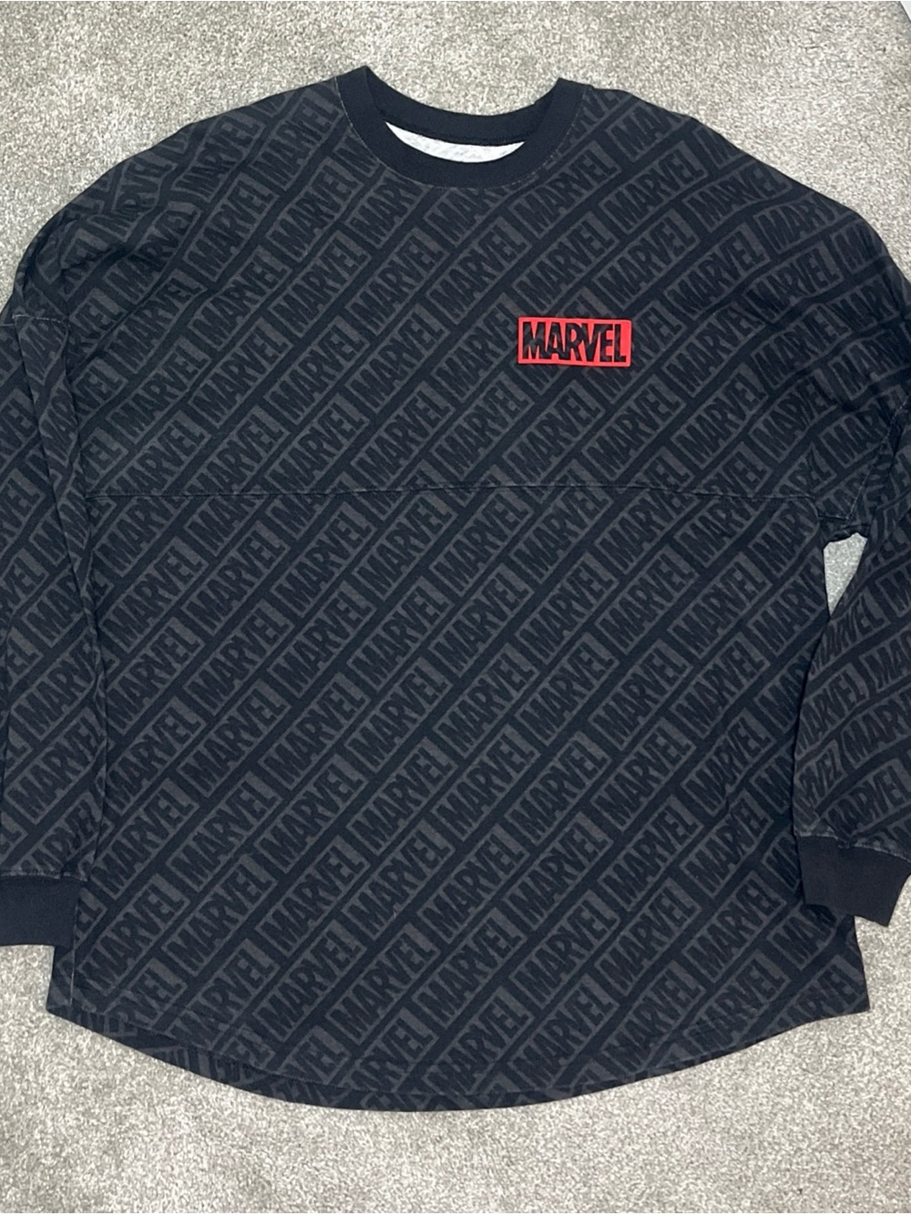 Disney Marvel Spirit Jersey Men’s Large Graphic Long Sleeve Shirt